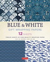 Blue & White Gift Wrapping Papers - 12 Sheets - Tuttle Studio - 9780804846349