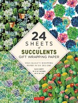 Succulents Gift Wrapping Paper - 24 sheets - Tuttle Studio - 9780804854221