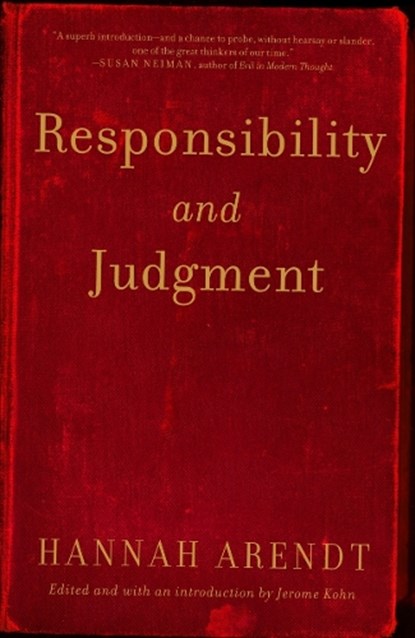 Responsibility and Judgment, Hannah Arendt - Paperback - 9780805211627