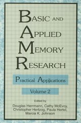 Basic and Applied Memory Research - Douglas J. Herrmann ; Cathy McEvoy ; Chris Hertzog ; Paula Hertel ; Marcia K. Johnson - 9780805815405