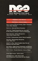 Adorno and Music - Peter E. Gordon ; Alexander Rehding - 9780822363934