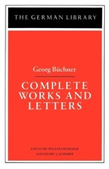 Complete Works and Letters - BUCHNER,  Georg - 9780826403018