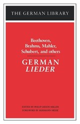 German Lied - MILLER,  Philip - 9780826403285