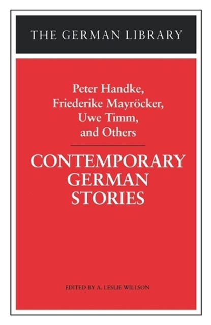 Contemporary German Stories, HANDKE,  Peter - Paperback - 9780826409690
