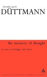 The Memory of Thought - Alexander Garcia Duttmann - 9780826459008