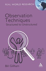 Observation Techniques - Dr Bill Gillham - 9780826496294