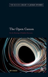The Open Canon - Avi Sagi - 9780826496690