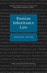 Russian Inheritance Law - William E Butler - 9780854901487
