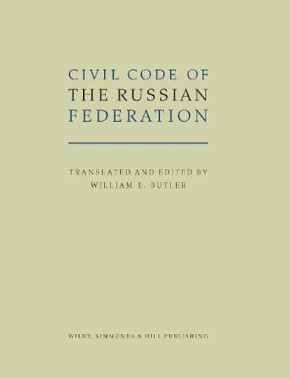 Civil Code of the Russian Federation, William E Butler - Gebonden - 9780854902057