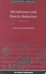 Microfinance and Poverty Reduction - Susan Johnson - 9780855983697