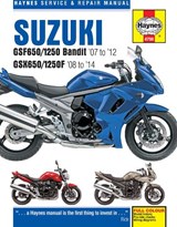 Suzuki GSF650/1250 Bandit & GSX650/1250F (07-14) Haynes Repair Manual - Phil Mather - 9780857336392