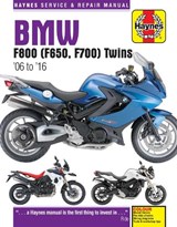 BMW F650, F700 & F800 Twins (06-16) Haynes Repair Manual - Phil Mather - 9780857339218