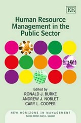 Human Resource Management in the Public Sector - Ronald J. Burke ; Andrew J. Noblet ; Cary Cooper - 9780857937315