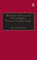 Records of English Court Music - Andrew Ashbee - 9780859678582