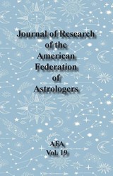 Journal of Research of the American Federation of Astrologers Vol. 19 - Demetra George - 9780866906746