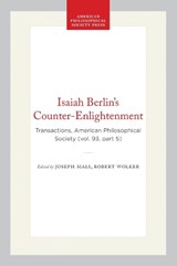 Isaiah Berlin's Counter-Enlightenment - Sir Isaiah Berlin - 9780871699350