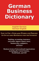 German Business Dictionary - SOFER,  Morry - 9780884003106