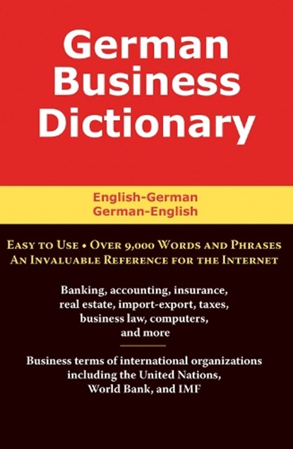 German Business Dictionary, SOFER,  Morry - Paperback - 9780884003106