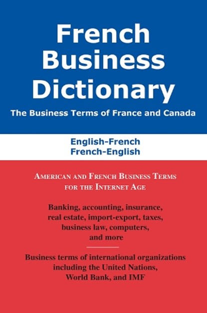 French Business Dictionary, BOUSTEAU,  Agnes - Paperback - 9780884003113