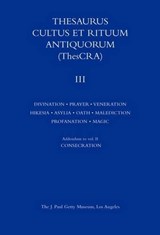 Thesaurus Cultus et Rituum Antiquorum V3 - . Balty - 9780892367900