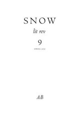 Snow Lit Rev, No. 9 - Anthony Barnett - 9780907954613