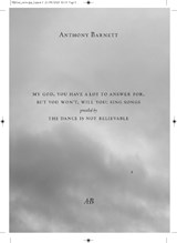 My God, You Have a Lot to Answer for, But You Won't, Will You: Sing Songs - Anthony Barnett - 9780907954804