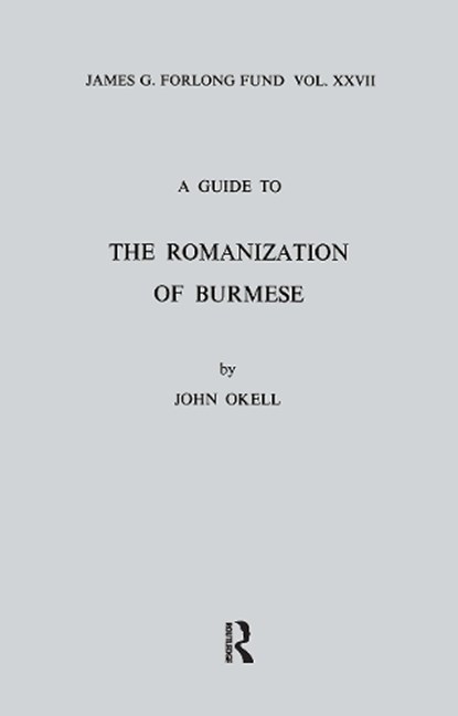 A Guide to the Romanization of Burmese, John Okell - Paperback - 9780947593322