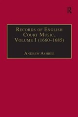 Records of English Court Music - Andrew Ashbee - 9780950720722