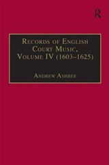 Records of English Court Music - Andrew Ashbee - 9780950720753