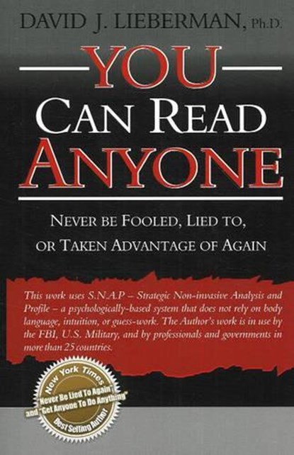 You Can Read Anyone, David Lieberman - Paperback - 9780978631307