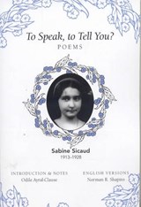 To Speak, to Tell You? - SICAUD,  Sabine - 9780981808888