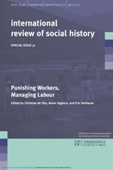 Punishing Workers, Managing Labour: Volume 31 - Christian de Vito ; Adam Fagbore ; Eric Vanhaute - 9781009421348