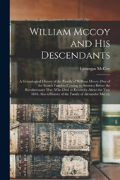 William Mccoy and His Descendants