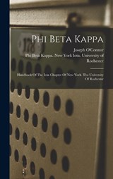 Phi Beta Kappa - Joseph O'Connor - 9781017796568