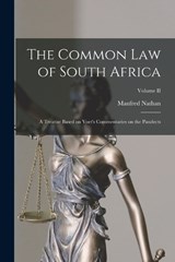The Common Law of South Africa - Manfred Nathan - 9781018247885