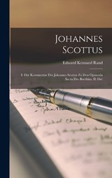 Johannes Scottus - Edward Kennard Rand - 9781018961125