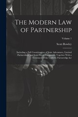 The Modern Law of Partnership - Scott Rowley - 9781021931221