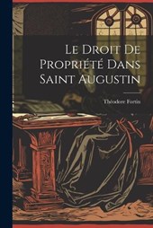 Le Droit De Propriété Dans Saint Augustin