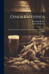 Oinos Krithinos - Samuel Rolleston ; Benjamin Buckler - 9781022638747