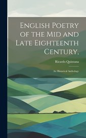 English Poetry of the mid and Late Eighteenth Century,
