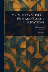 Mr. Murray's List of New and Recent Publications - John Murray - 9781022941663