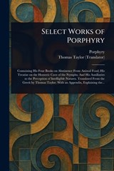 Select Works of Porphyry - Porphyry - 9781025251165