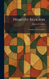 Primitive Religion - Robert H Lowie - 9781025922812