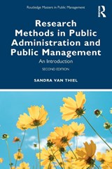 Research Methods in Public Administration and Public Management - Sandra (Erasmus University van Thiel - 9781032027661