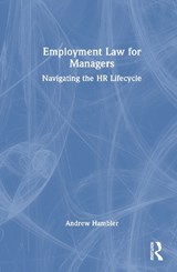 Employment Law for Managers - Andrew Hambler - 9781032760780