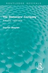 The Stationers' Company - Cyprian Blagden - 9781032905723