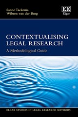 Contextualising Legal Research - Sanne Taekema ; Wibren Van Der Burg - 9781035307388