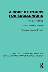 A Code of Ethics for Social Work - David Watson - 9781041068099
