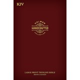 KJV Large Print Thinline Bible, Holman Handcrafted Collection, Brown Premium Goatskin - Holman Bible Publishers - 9781087722184