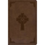 KJV Large Print Personal Size Reference Bible, Brown Celtic Cross Leathertouch, Indexed - Holman Bible Staff - 9781087742991
